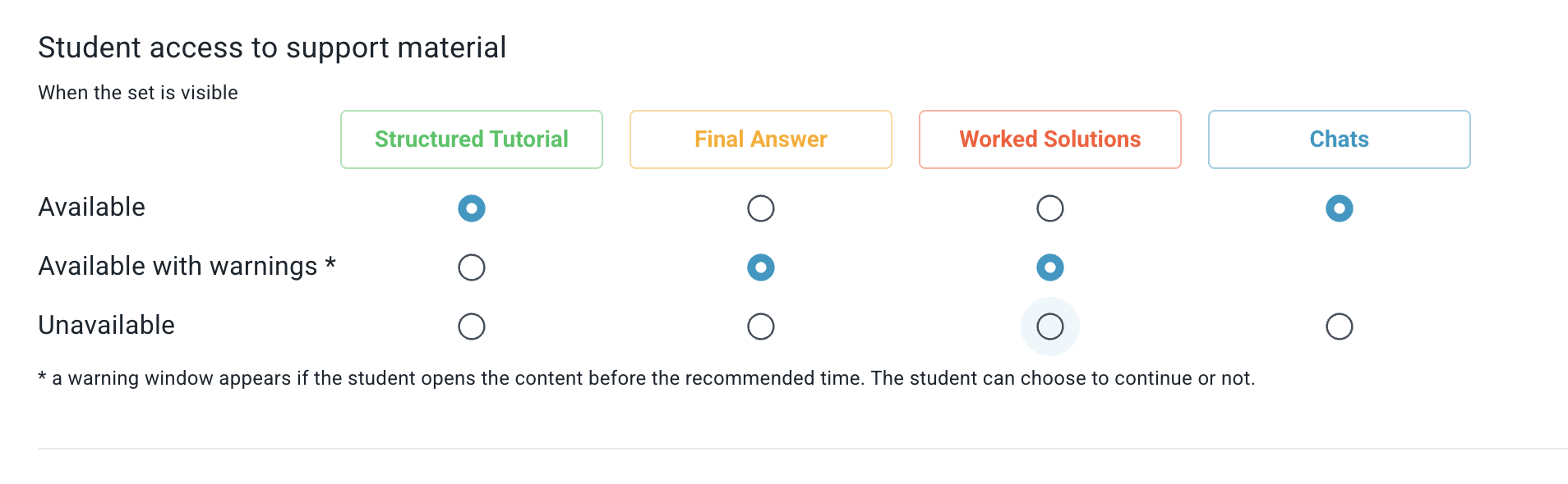 Set toggle