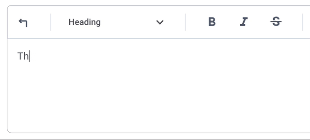 Gif of typing the above into milkdown