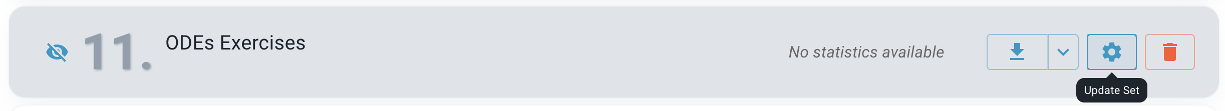 Image showing edit set metadata option